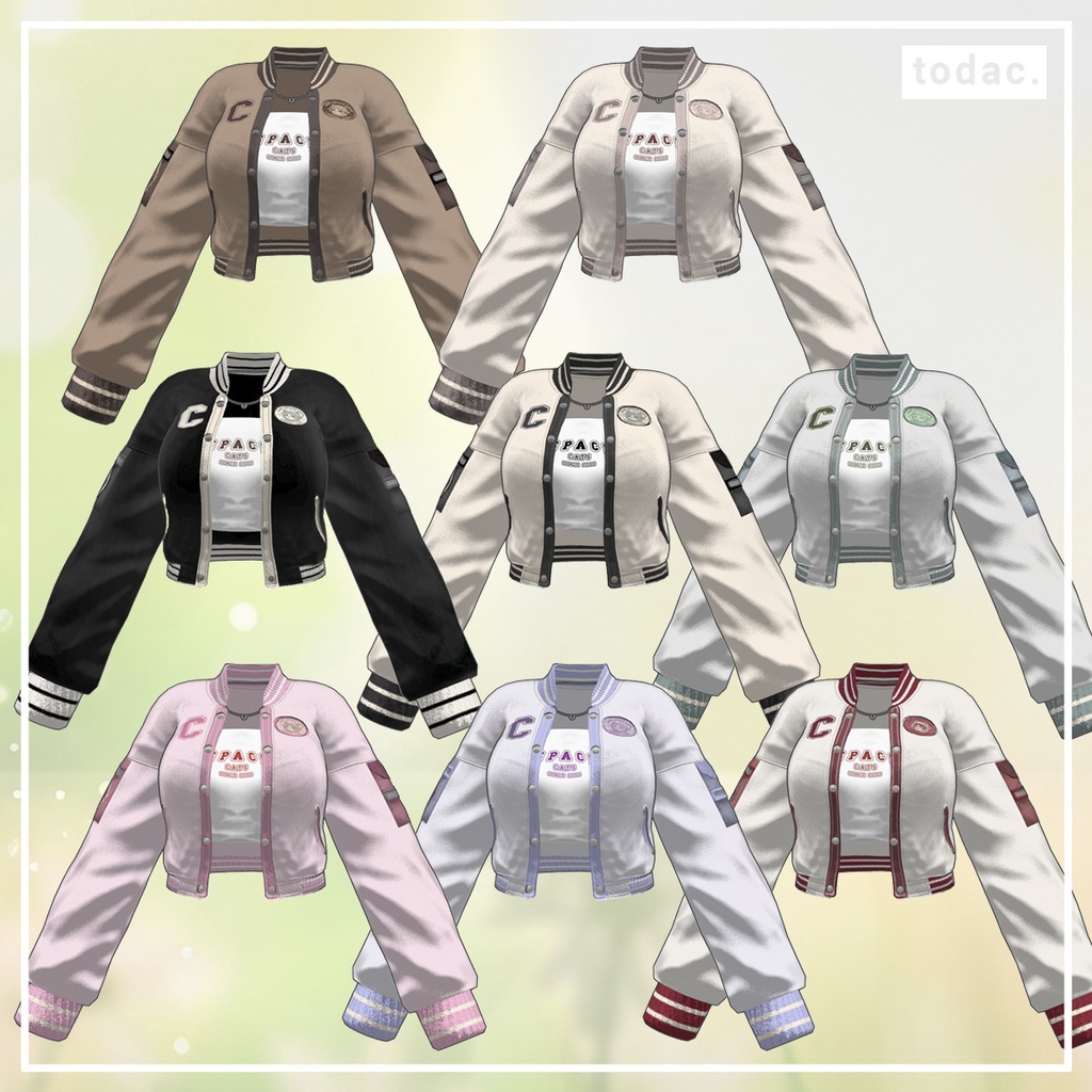 アーバンカジュアル - スタジャン 8 Colors【衣装】/ Urban Casual - Varsity Jacket