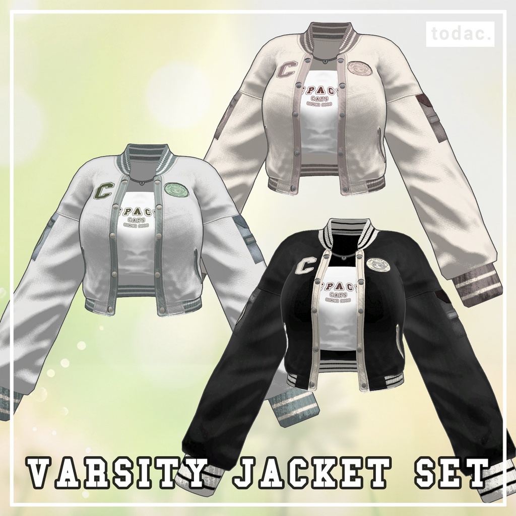 アーバンカジュアル - スタジャン / Varsity Jacket【3D衣装】
