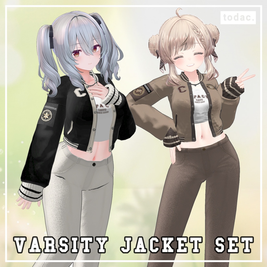 アーバンカジュアル - スタジャン 8 Colors【衣装】/ Urban Casual - Varsity Jacket