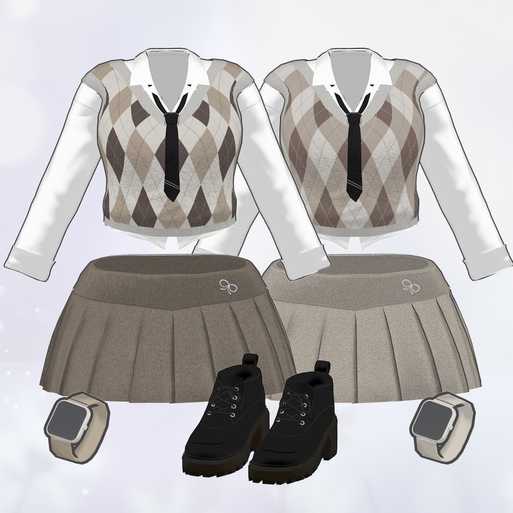 School look style / スクールルック【3D衣装】