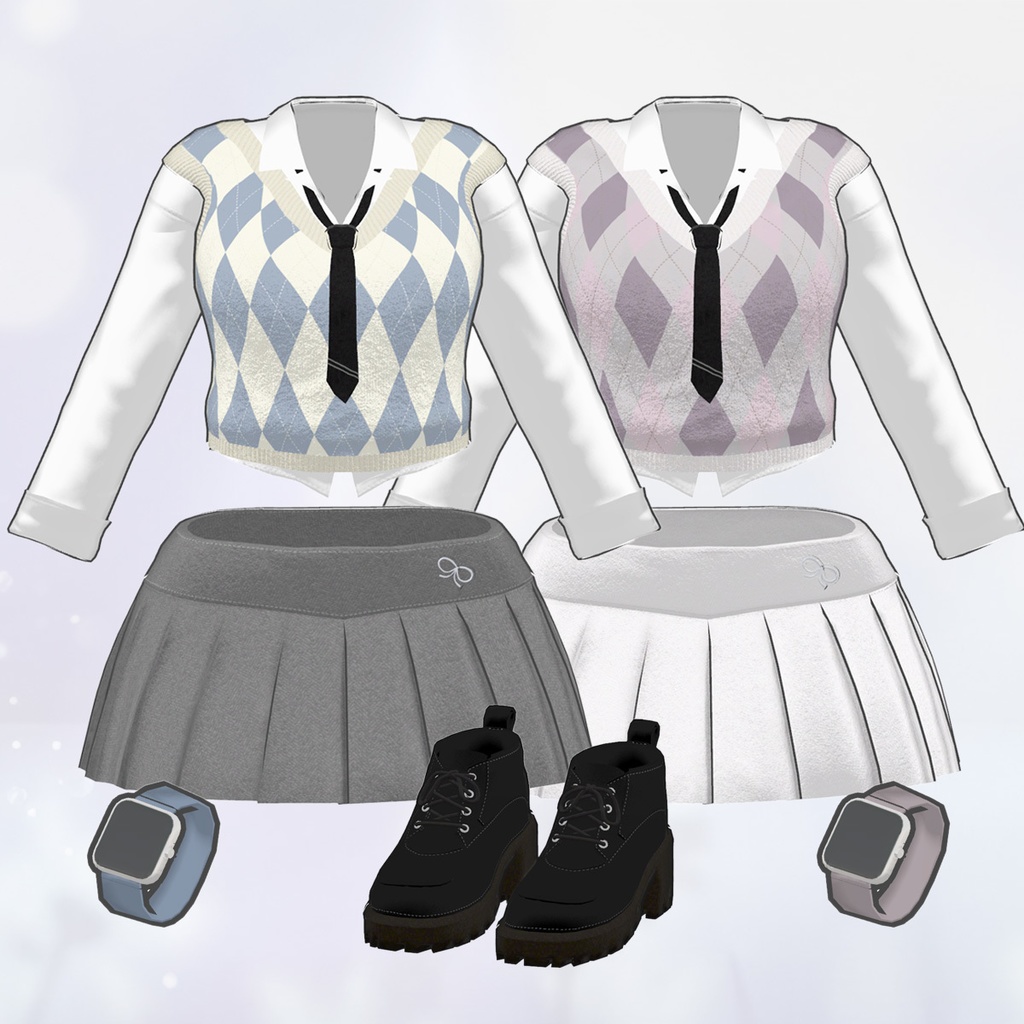 School look style / スクールルック【3D衣装】