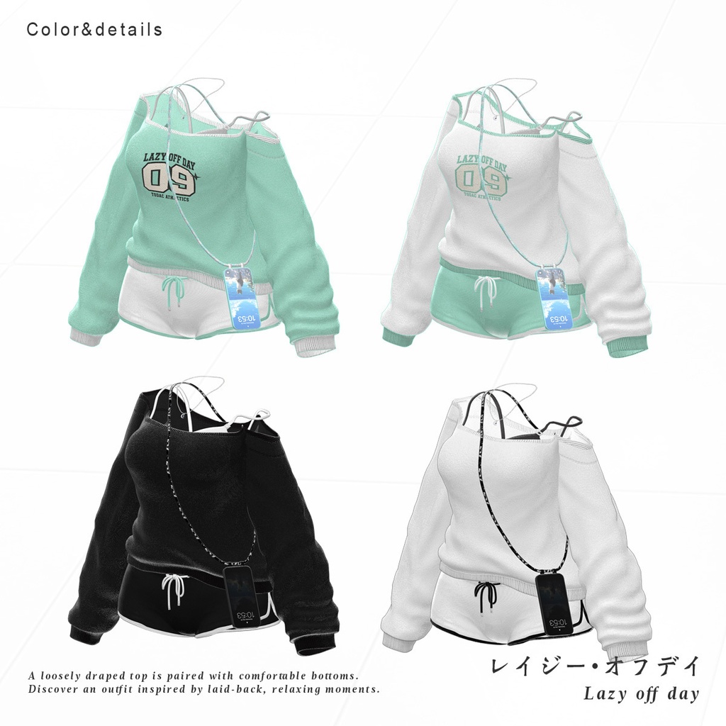🔴On Sale 40%Off_ Lazy off day【10アバター対応】