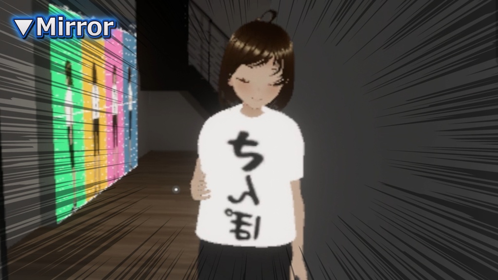 【無料】ゆったりTシャツ「おさんぽ」【VRChat / MA対応】