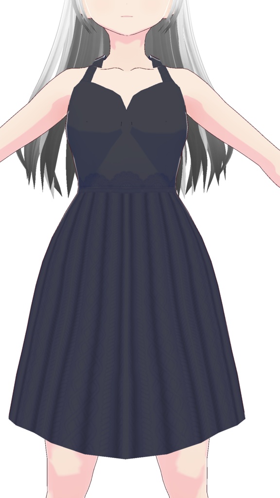 Vroid Studio | Dresses Cross Back Strap M1 | 9 Colors Preset & Textures