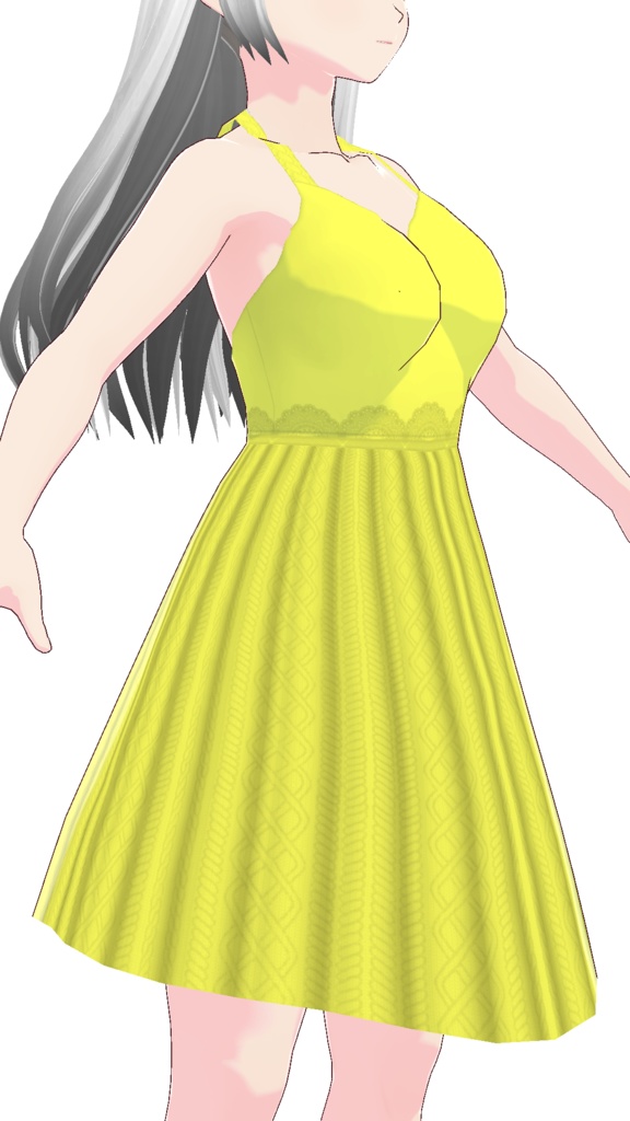 Vroid Studio | Dresses Cross Back Strap M1 | 9 Colors Preset & Textures