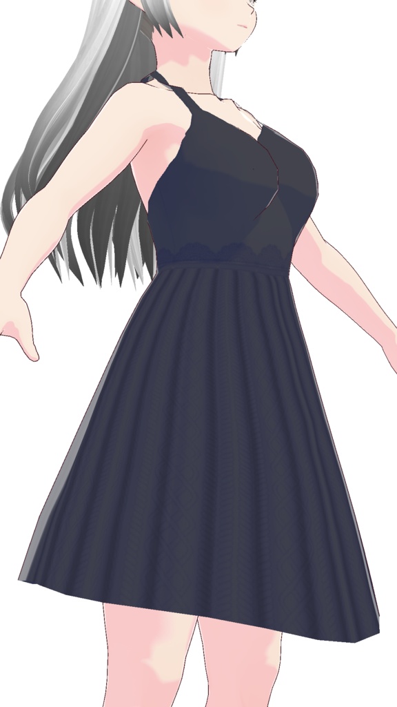 Vroid Studio | Dresses Cross Back Strap M1 | 9 Colors Preset & Textures