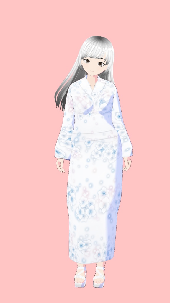 Vroid Studio | Female Kimono M00 | 1 Colors Textures