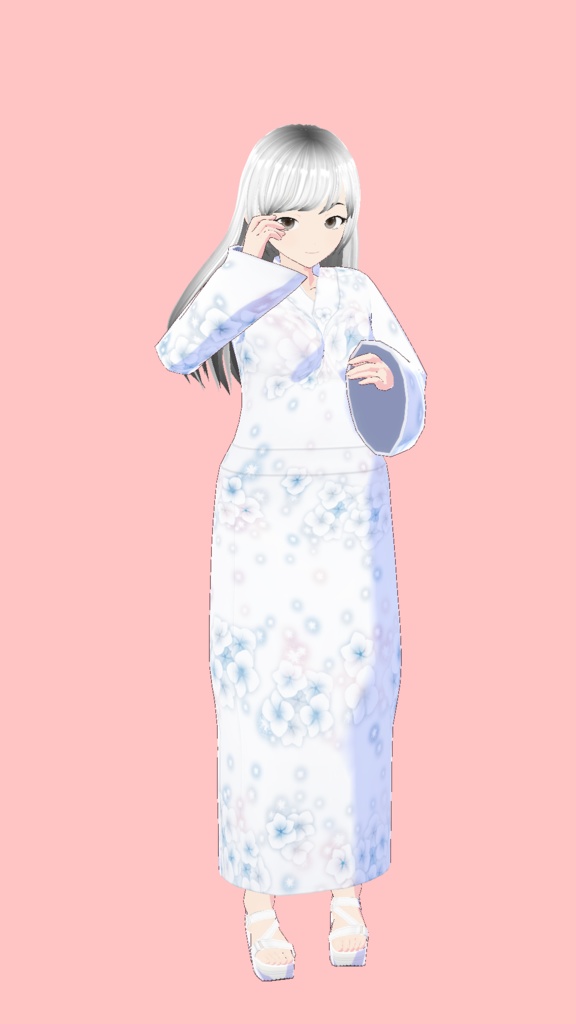 Vroid Studio | Female Kimono M00 | 1 Colors Textures