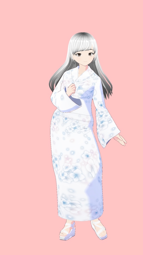 Vroid Studio | Female Kimono M00 | 1 Colors Textures