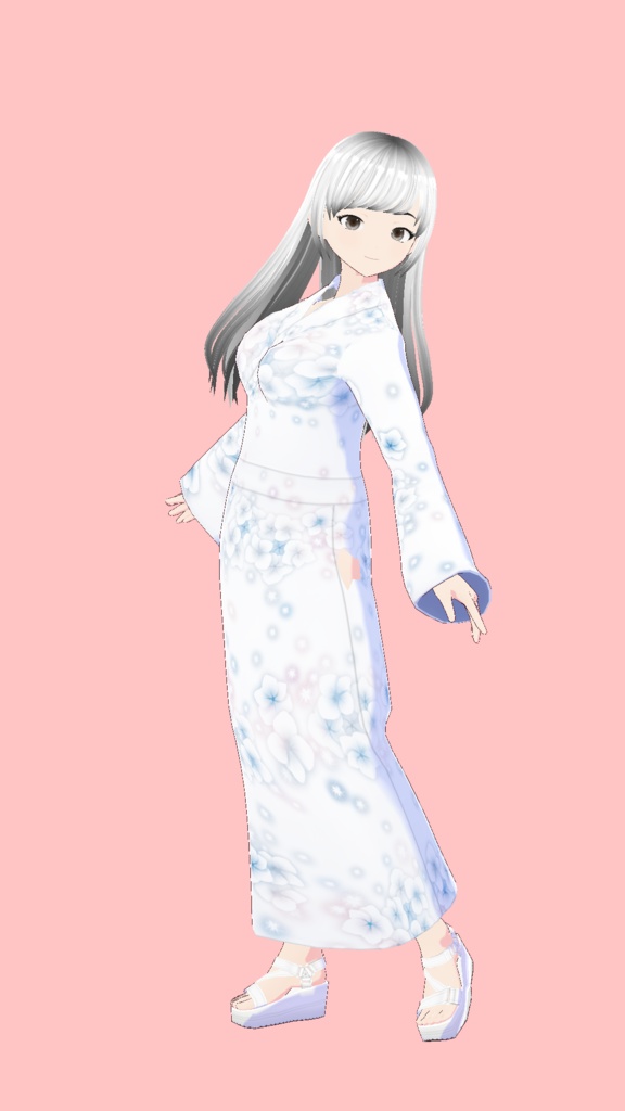 Vroid Studio | Female Kimono M00 | 1 Colors Textures
