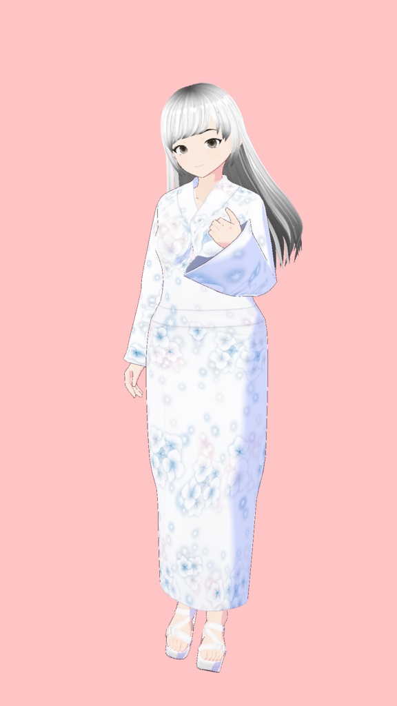 Vroid Studio | Female Kimono M00 | 1 Colors Textures