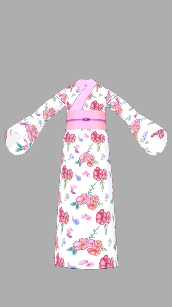 Kimono F 025 | Vroid Studio Preset & Textures | 着物