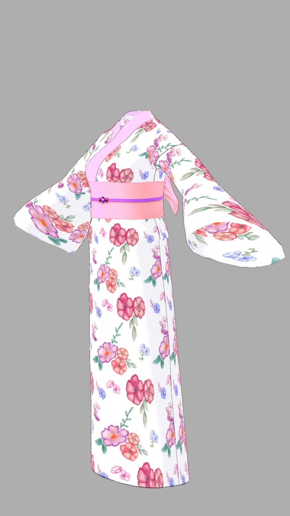 Kimono F 025 | Vroid Studio Preset & Textures | 着物