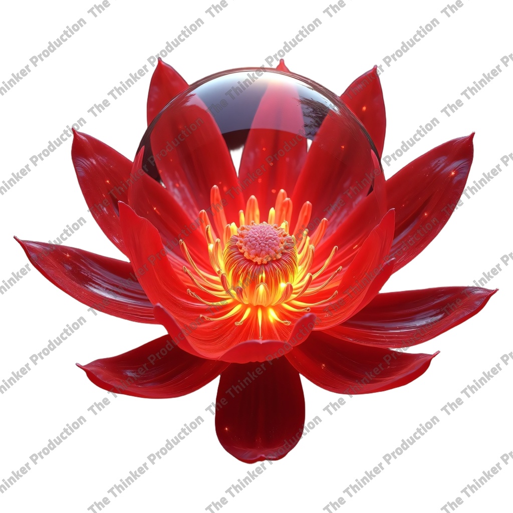 Glass Flower TTP002 | 4 Ilustrações Abstratas de Flores | Download Digital | Estampas de Flores | PNG de Alta Qualidade | Foral Illustration