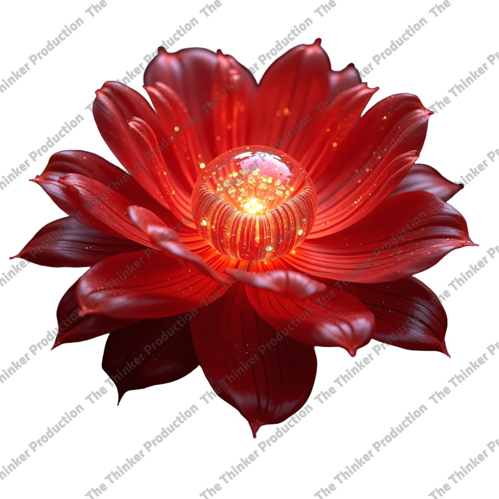 Glass Flower TTP002 | 4 Ilustrações Abstratas de Flores | Download Digital | Estampas de Flores | PNG de Alta Qualidade | Foral Illustration