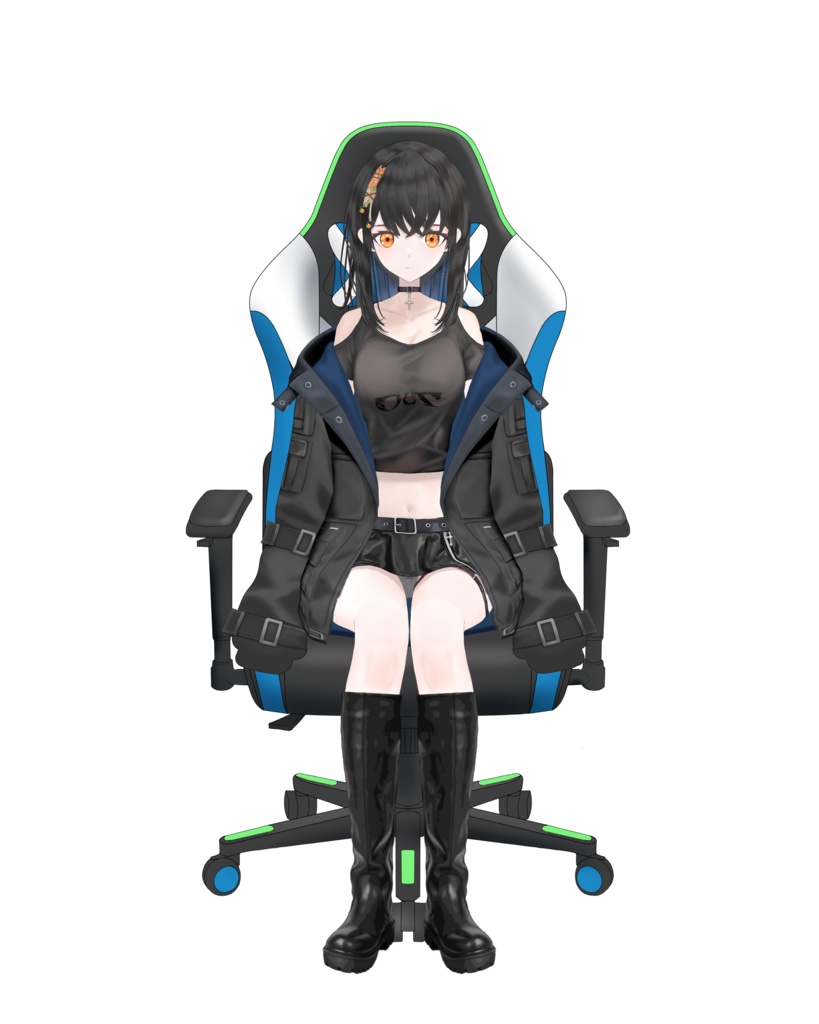 【限定1点】ゲーマー少女 VTuberモデル　live2d