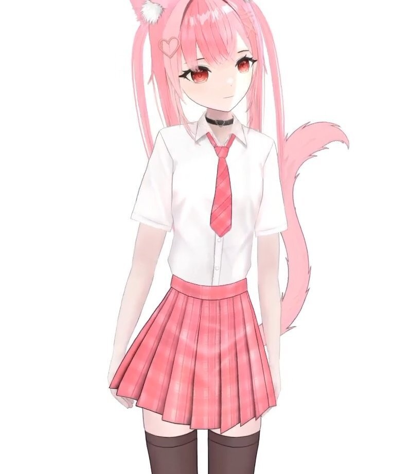 限定1点ピンク髪制服モデル