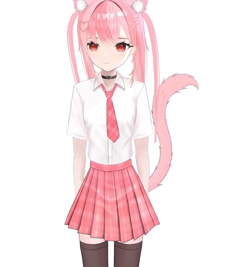 限定1点ピンク髪制服モデル