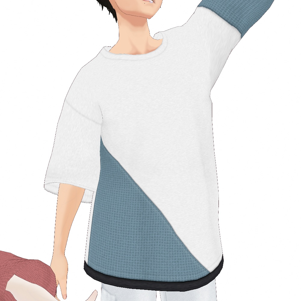 【無料】 異素材デザインTシャツ(男女兼用)