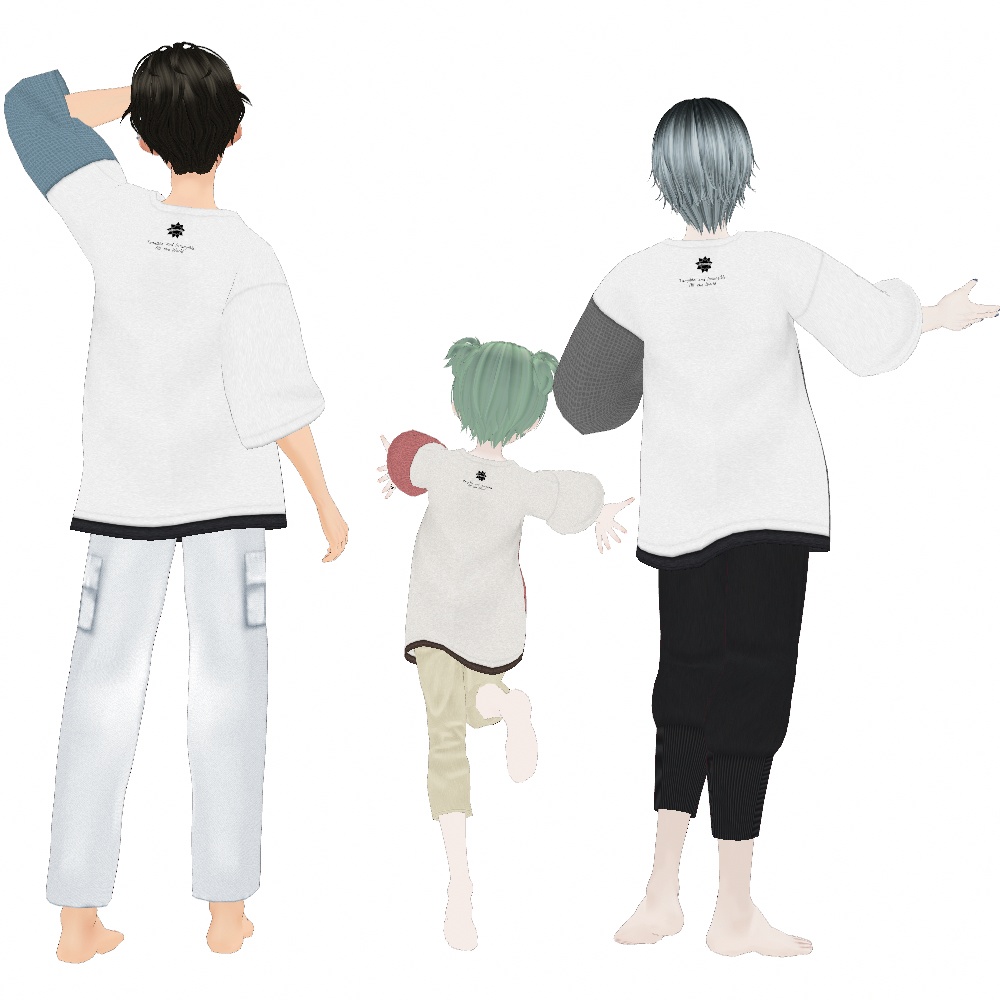 【無料】 異素材デザインTシャツ(男女兼用)