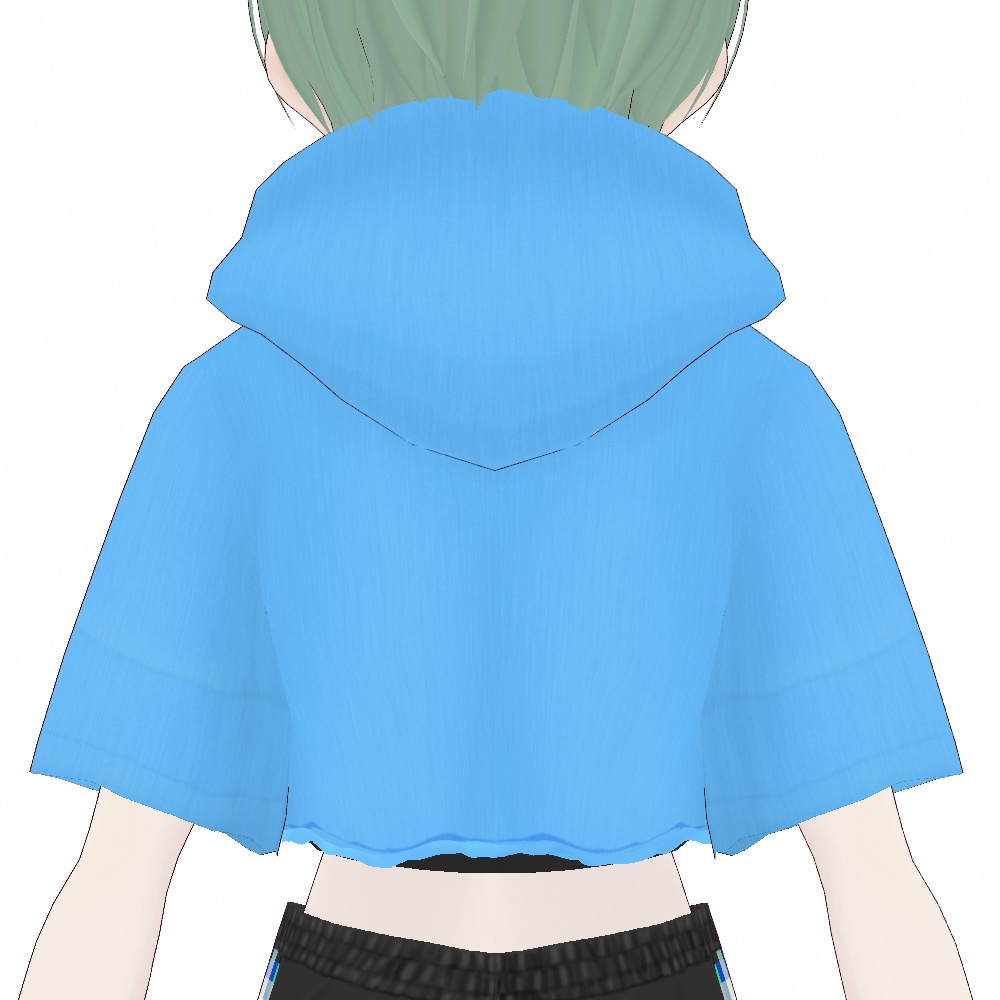 VRoid Studio 正式版【無料】【女性用】短丈切りっぱパーカー