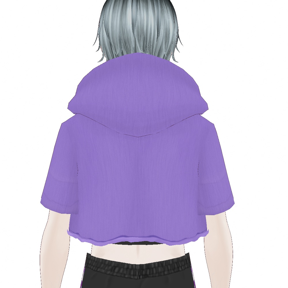 VRoid Studio 正式版【無料】【男性用】短丈切りっぱパーカー