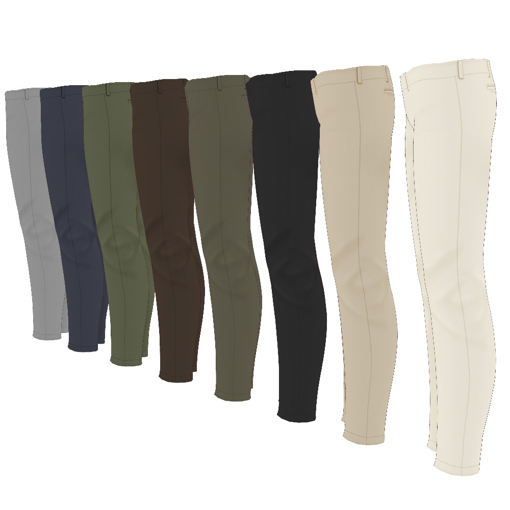 VRoid Studio 正式版 【無料あり】 テーパードスキニーチノパン