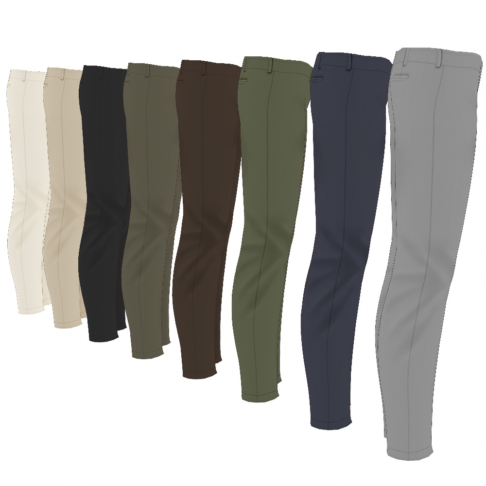 VRoid Studio 正式版 【無料あり】 テーパードスキニーチノパン