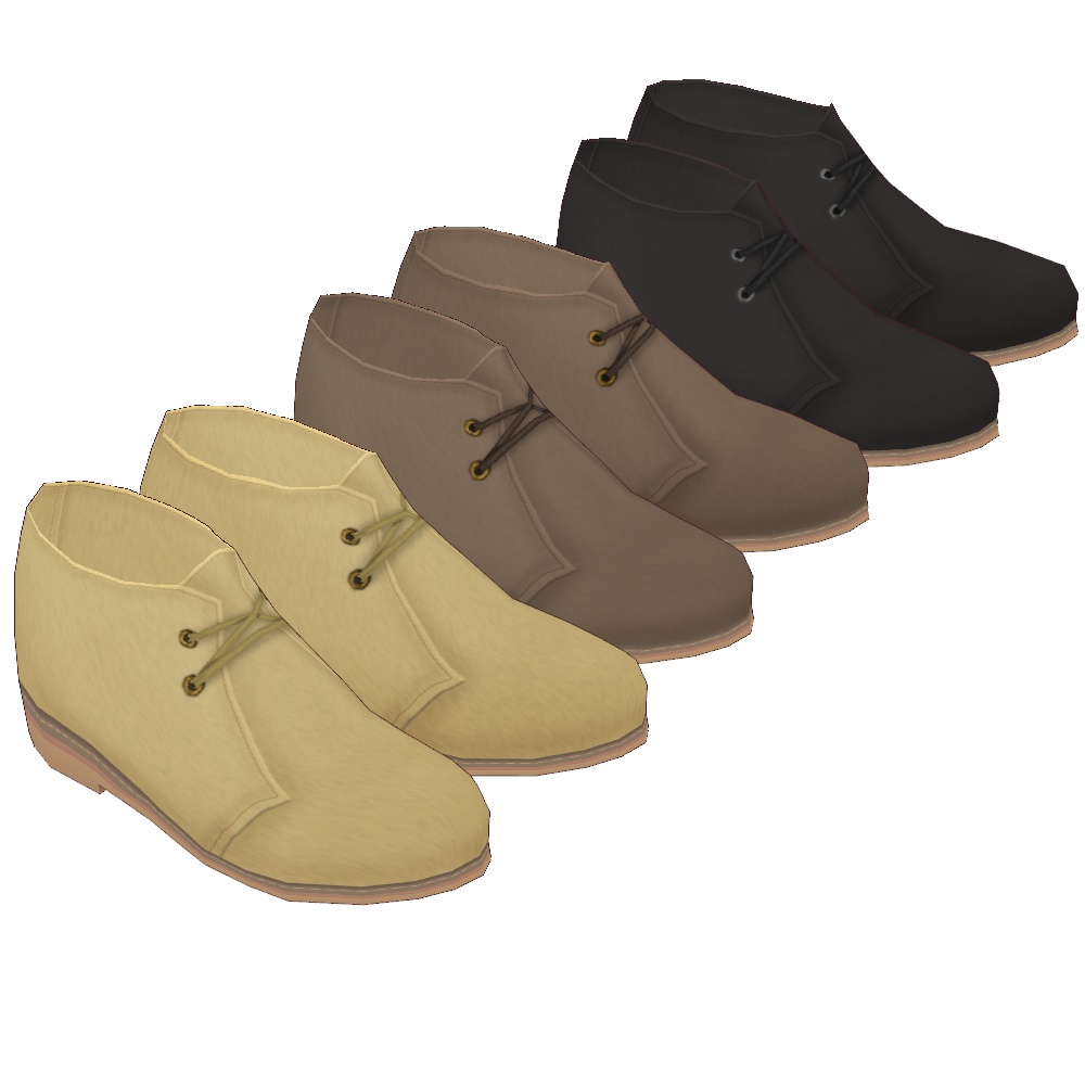 VRoid Studio 正式版 【無料あり】 スエードデザートブーツ