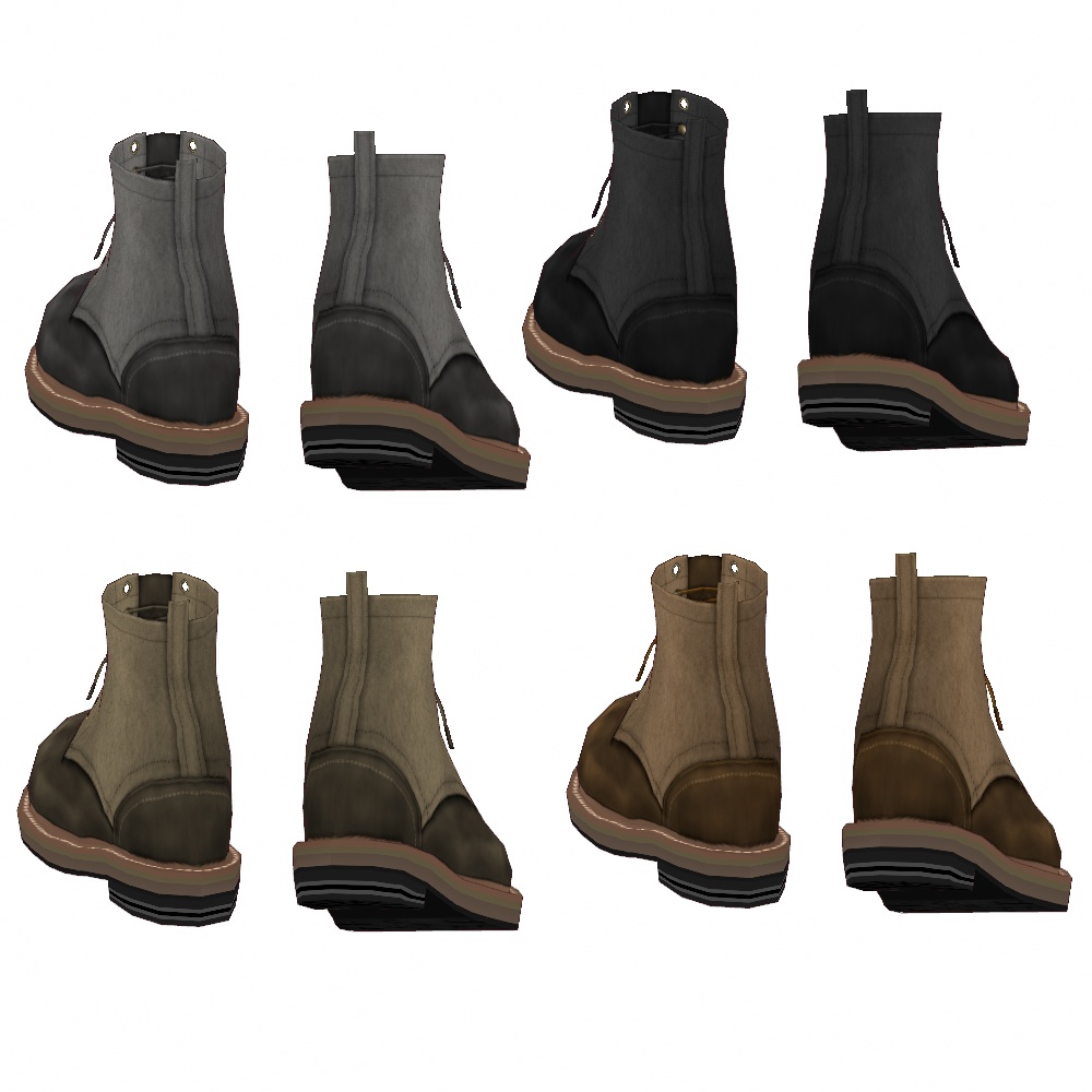 VRoid Studio 正式版 【無料あり】 スエードコンビブーツ