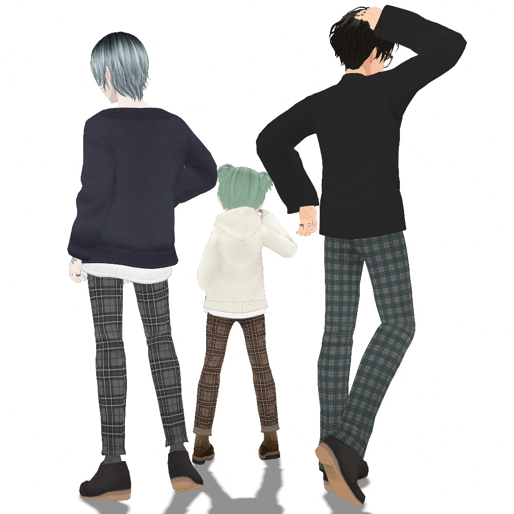 VRoid Studio 正式版 【無料】 チェックパターンパンツ