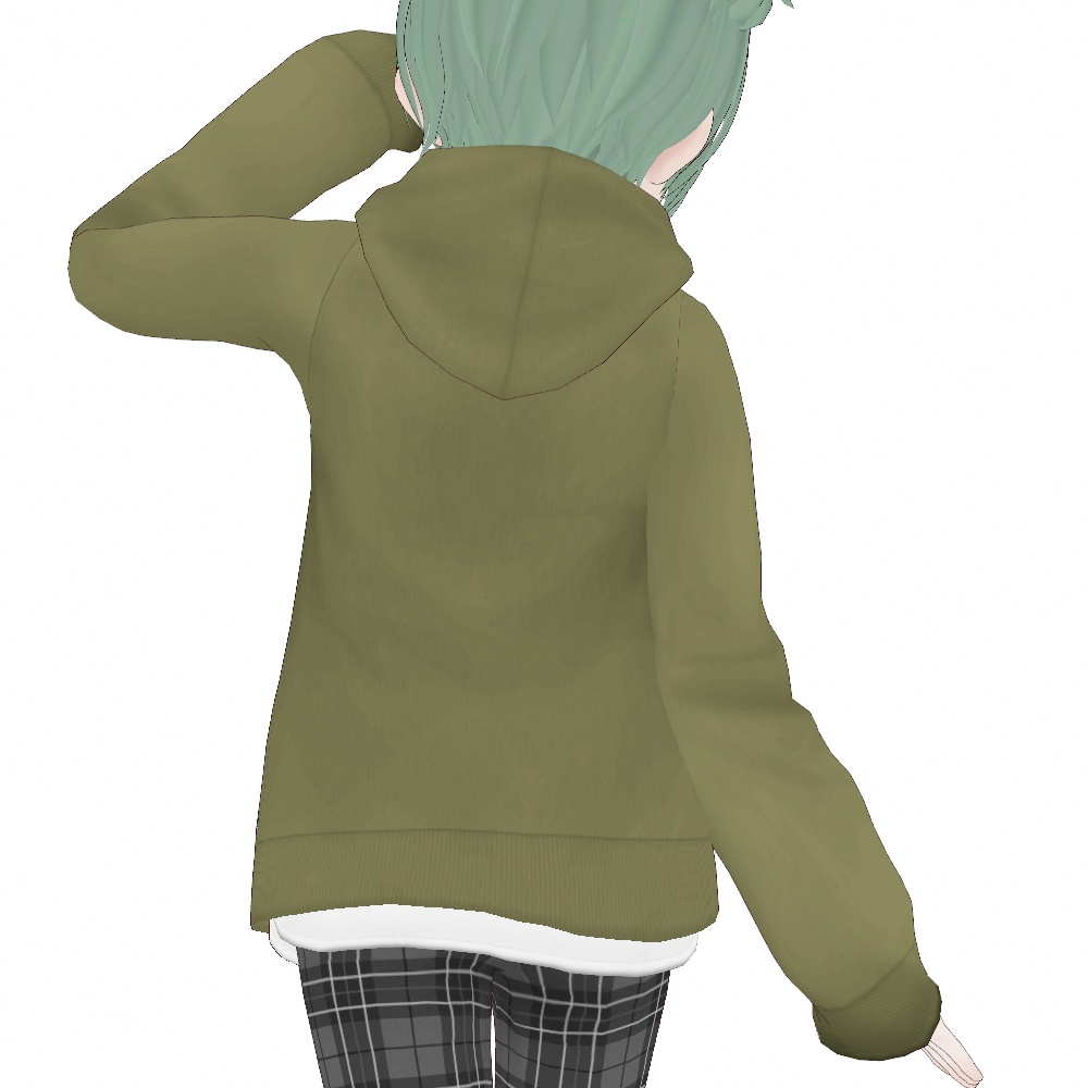 VRoid Studio 正式版 【無料】 【女性用】 フーディスリムスエットシャツ