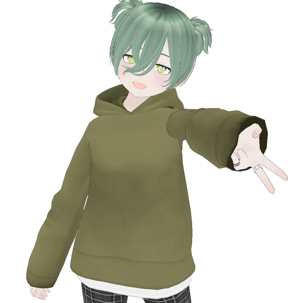 VRoid Studio 正式版 【無料】 【女性用】 フーディスリムスエットシャツ