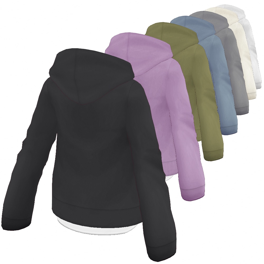 VRoid Studio 正式版 【無料】 【男性用】 フーディスリムスエットシャツ