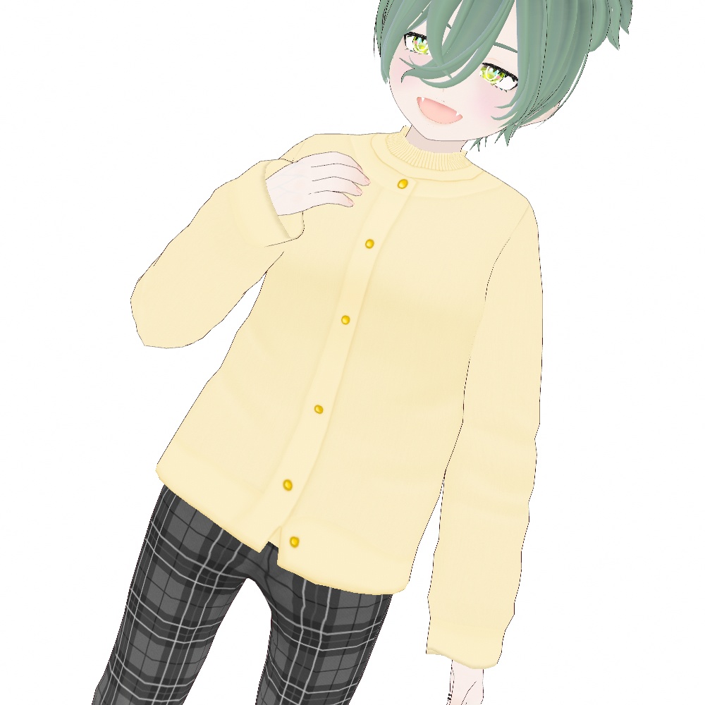 VRoid Studio 正式版 【無料】 【女性用】 モックネックカーディガンアンサンブル