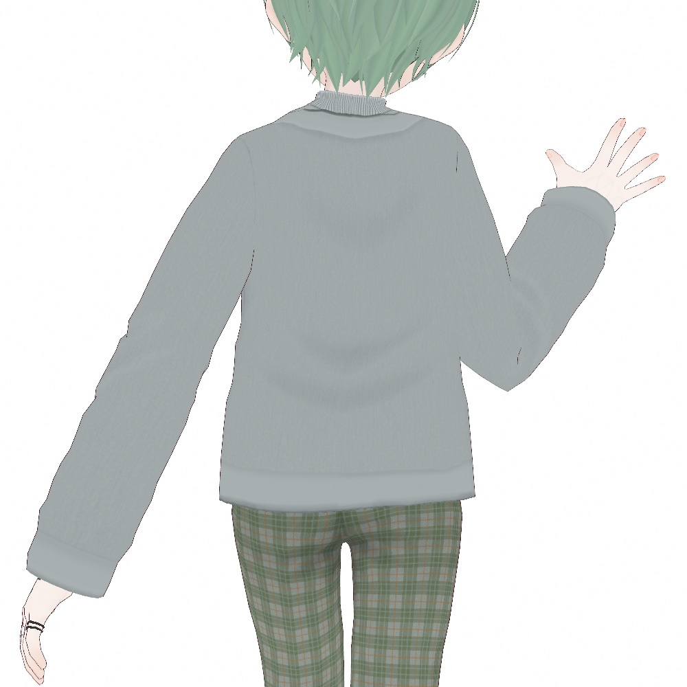 VRoid Studio 正式版 【無料】 【女性用】 モックネックカーディガンアンサンブル