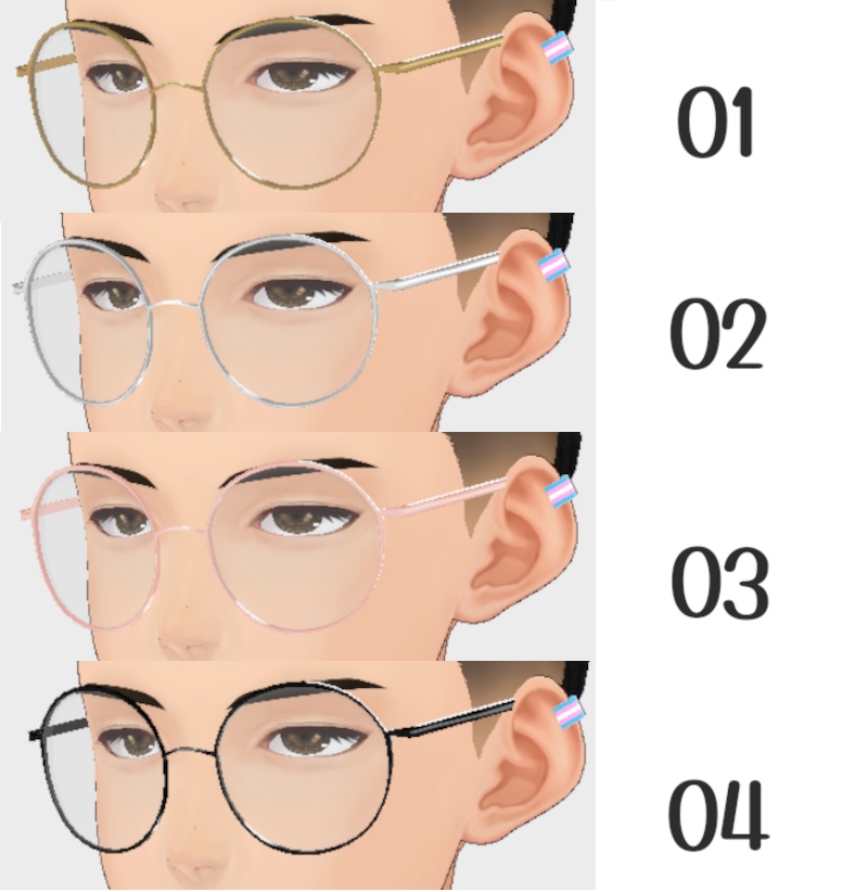 VRoid Studio 正式版 【無料】 メタルフレームグラス