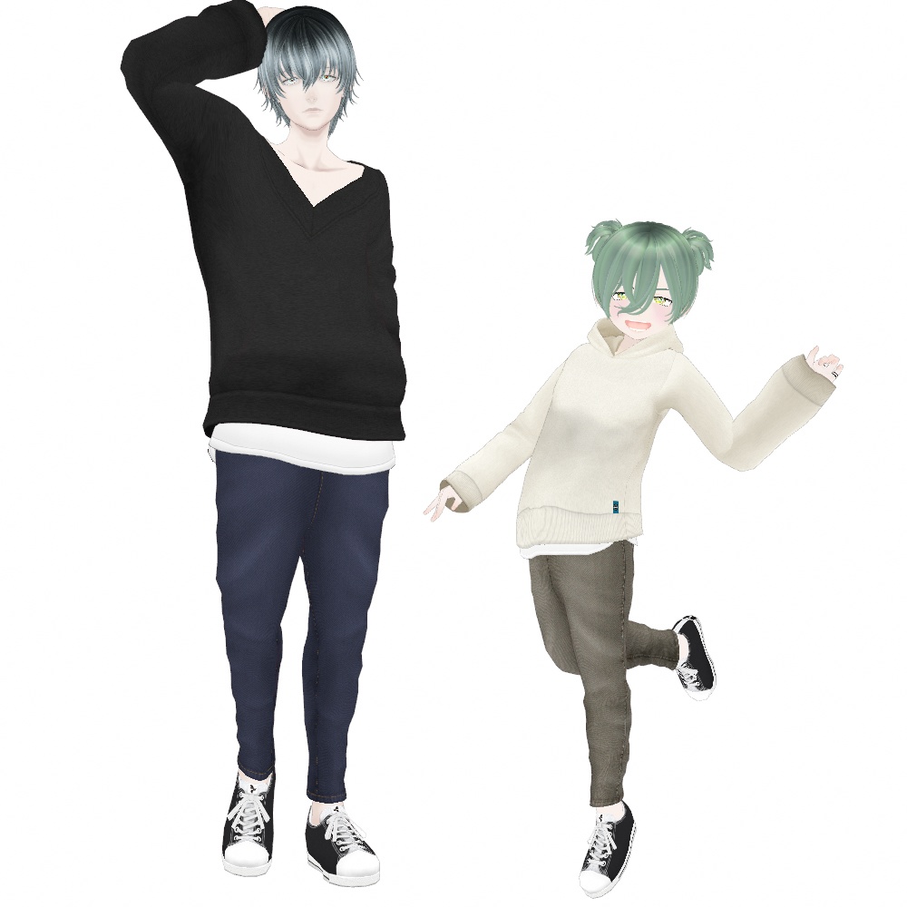 VRoid Studio 正式版 【無料あり】 デニムサルエル