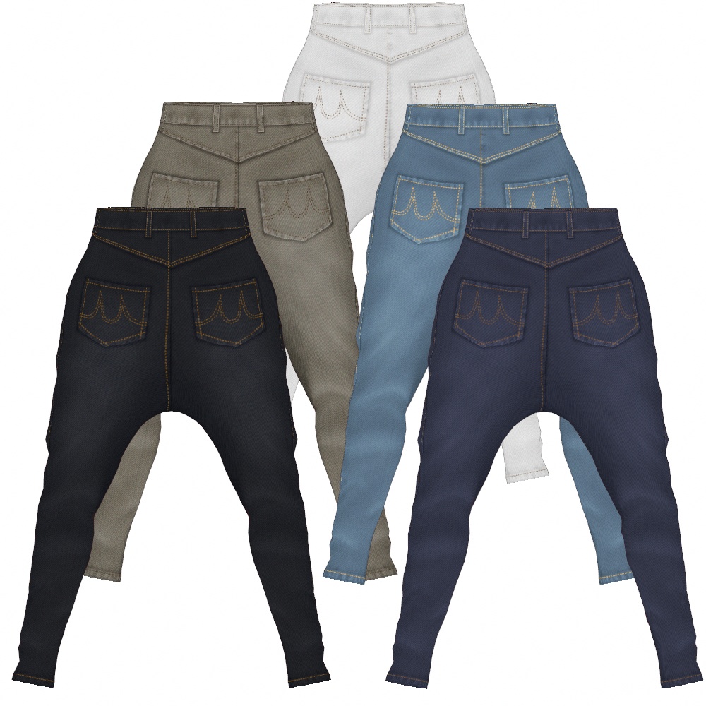 VRoid Studio 正式版 【無料あり】 デニムサルエル