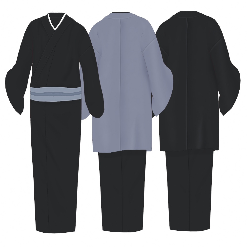 VRoid Studio 正式版 【無料あり】 男性用着物セット