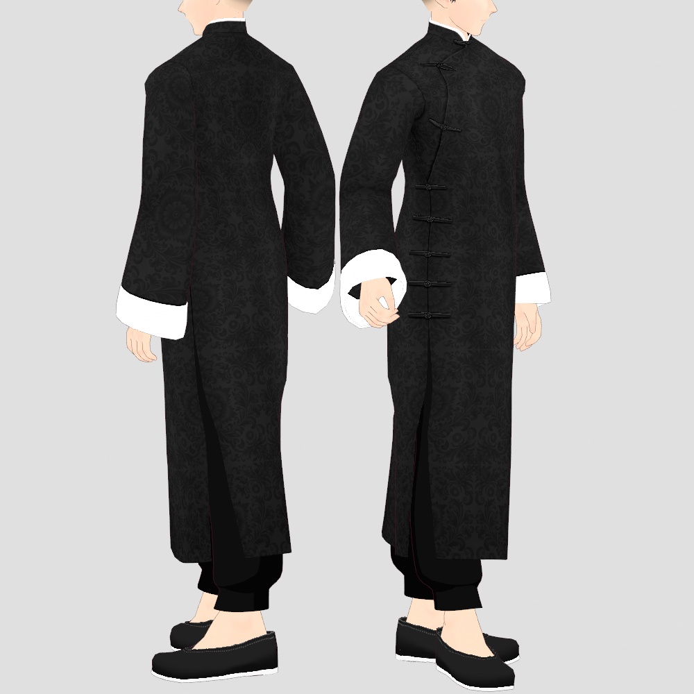 VRoid Studio 正式版 【無料】 長袍(チャンパオ)男女兼用セット