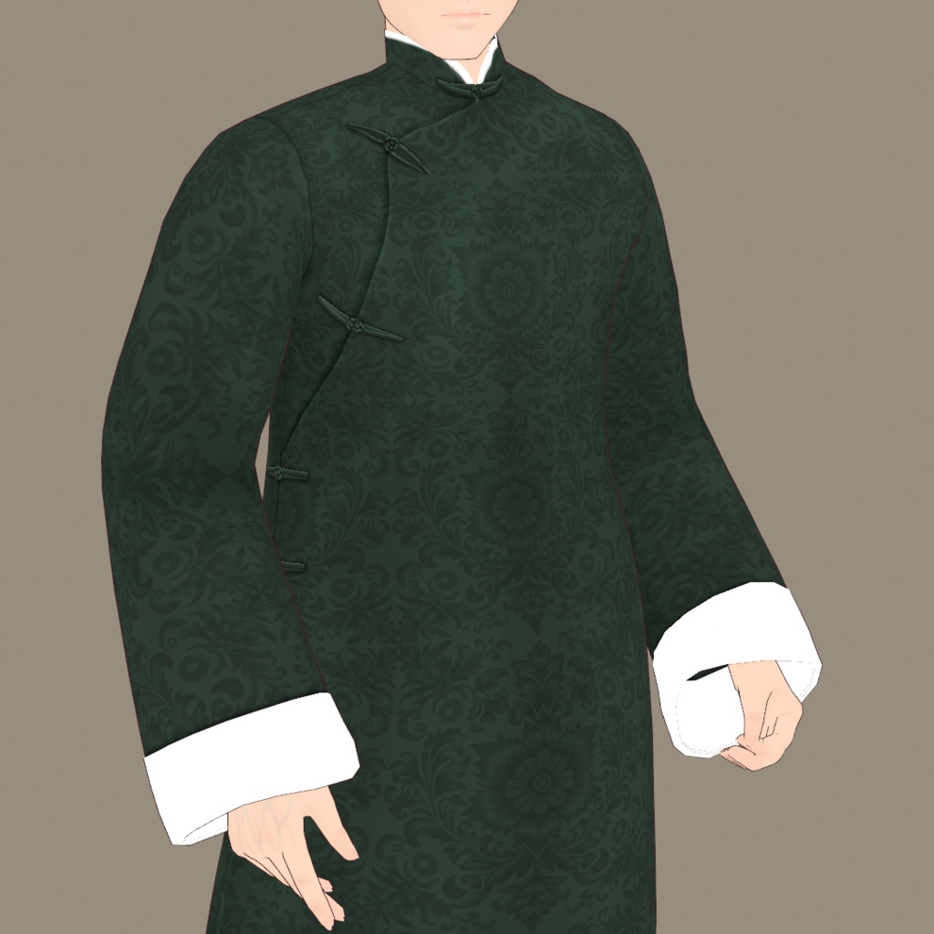 VRoid Studio 正式版 【無料】 長袍(チャンパオ)男女兼用セット