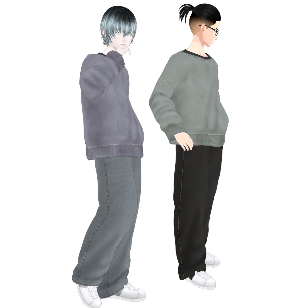 VRoid Studio 正式版 【無料あり】【男性用】バギージーンズ