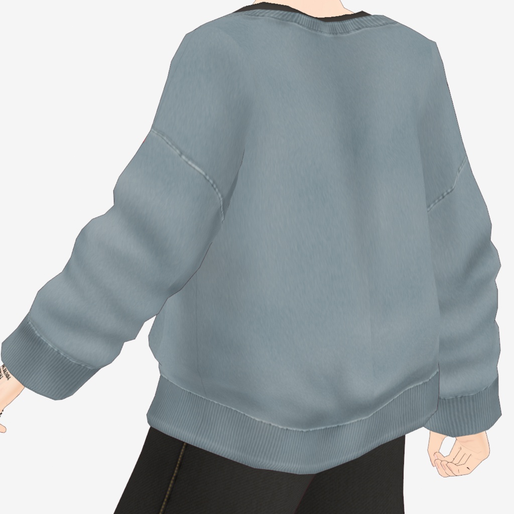 VRoid Studio 正式版 【無料あり】 【男性用】古着風スウェットシャツ