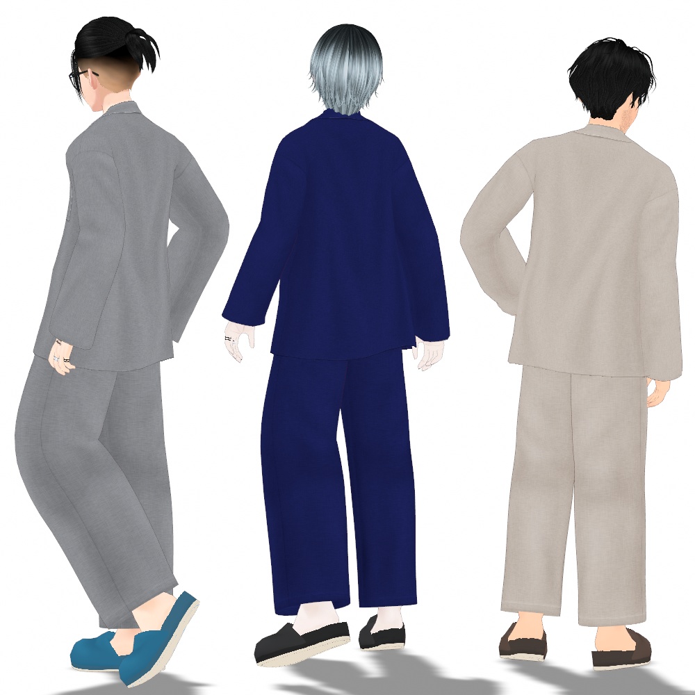 VRoid Studio 正式版 【無料】 【男性用】パジャマ&スリッパ