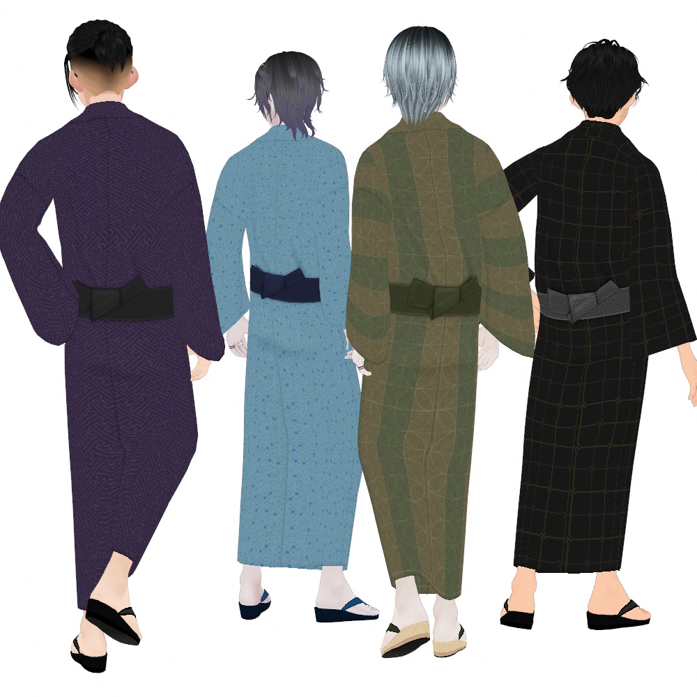 VRoid Studio 正式版 【一色無料】2024メンズ浴衣セット