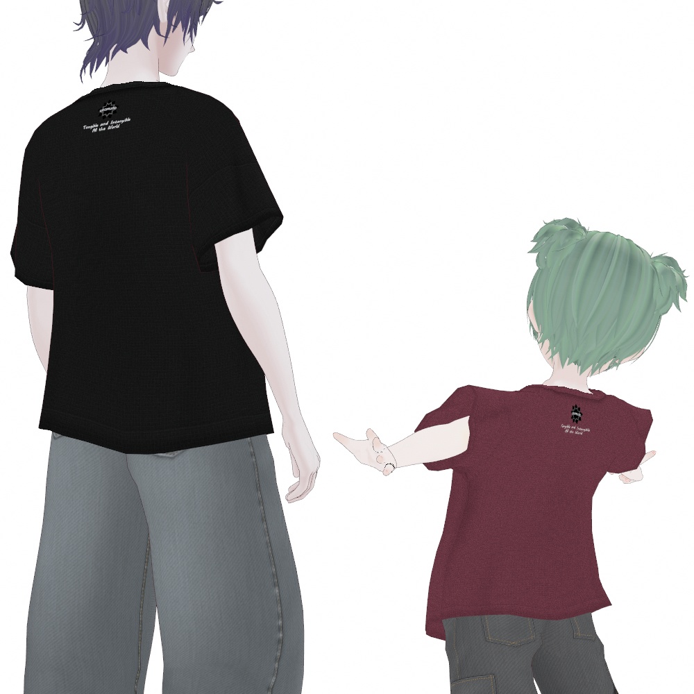 VRoid Studio 正式版 【1色無料】ヘンリーネックワッフルTシャツ