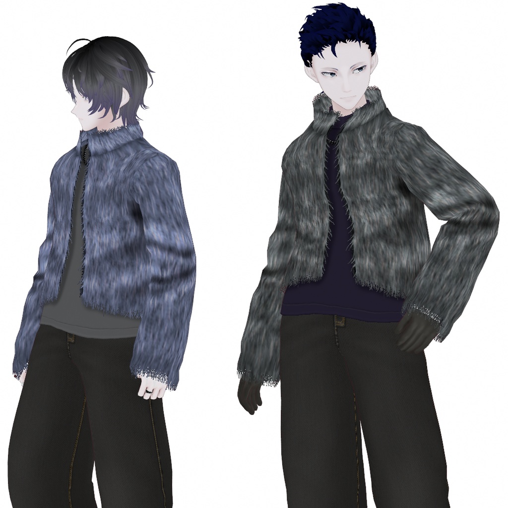 VRoid Studio 正式版 【無料あり】【男性用】ファージャケット