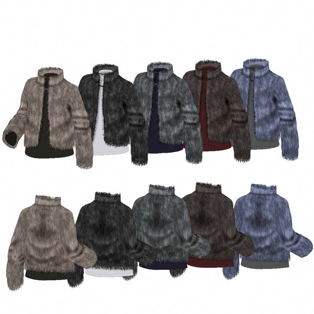 VRoid Studio 正式版 【無料あり】【男性用】ファージャケット