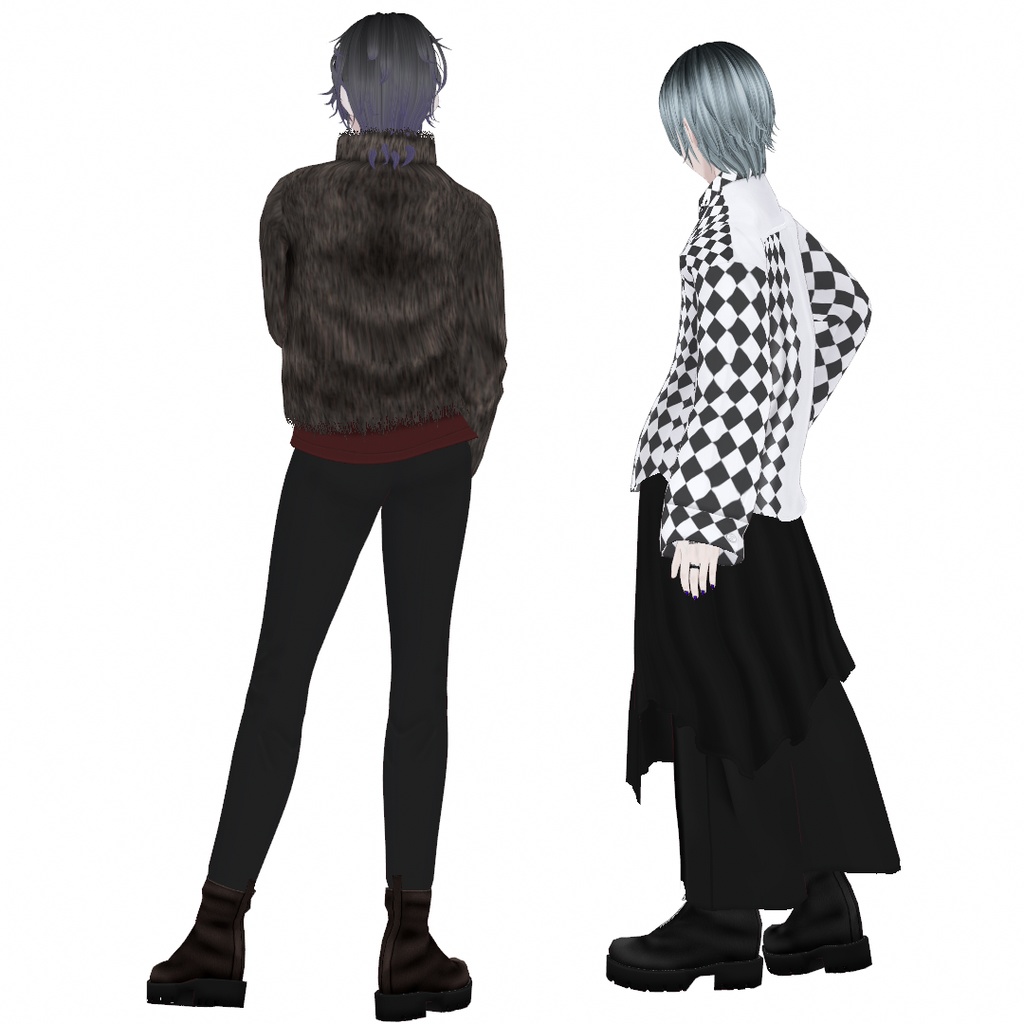 VRoid Studio 正式版 【1色無料】安全ピンZipperブーツ